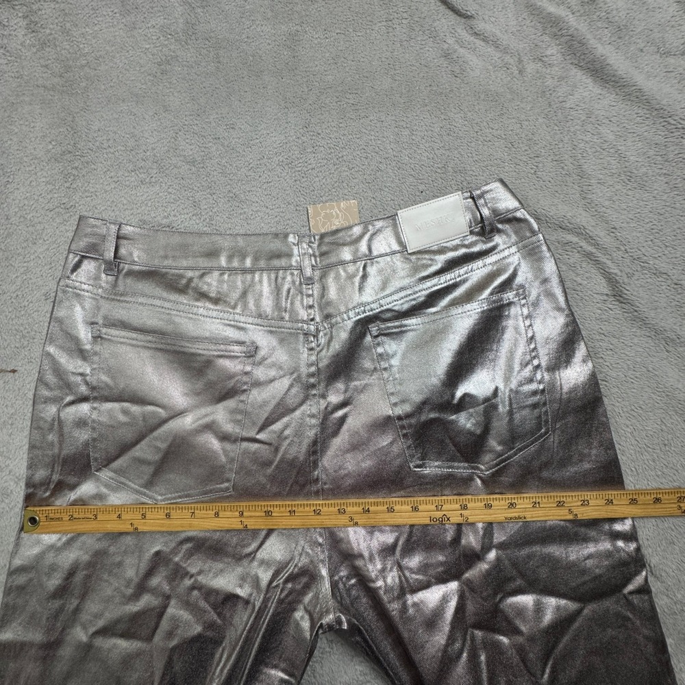 NWT Meshki Silver Women's Jeans‎ Size XXXL Wide Leg (W38in. x L29in.) BRAND NEW - Picture 12 of 14